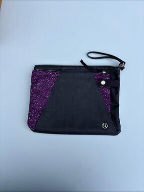 Lululemon Modular Pouch Set 2-in-1 Envelope Clutch Purple Confetti Navy